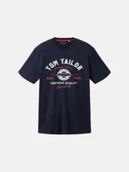 T-Shirt mit Logoprint Blau XXL