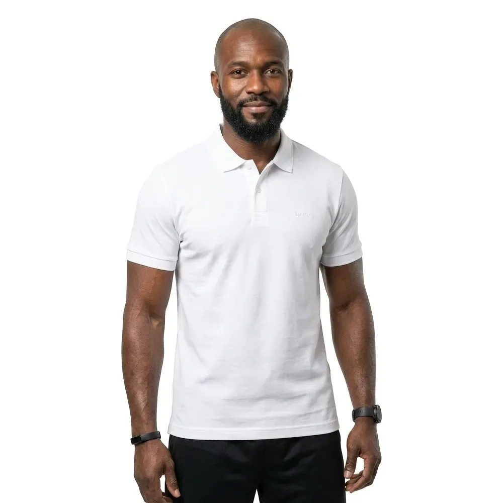 Polo A Maniche Corte Pallas 10278258 White 2XL - BOSS - FashionsVida