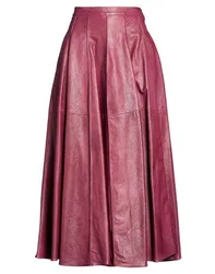 Falda midi Mujer Burdeos 36 Mujer