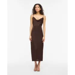 Vestido de mujer satinado tirantes