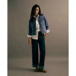 Jeans recto tobillero largo