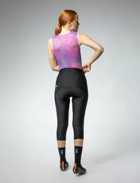 Pantaloncini ciclismo 3/4 senza bretelle donna MASTER 2.0 PR-E nero 2026 - ALE' - FashionsVida