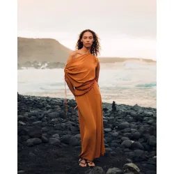 Sfera - Vestido frunce hombro