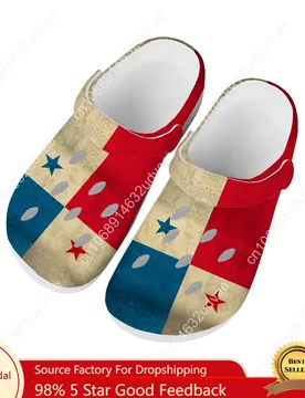 Panama National Flag Water Shoes Men Women Comfortable Home Garden Clogs Customizd Sandals Beach Breathable Hole Slippers - Aliexpress - FashionsVida