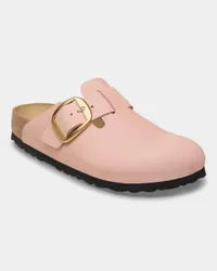 Womens Boston Clogs In Coral Leather - Size Uk 7