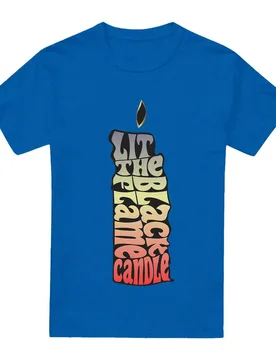 Unisex Hocus Pocus Lit The Black Flame Candle T-Shirt Royal Size: Large - Royal - Size: L - Disney - FashionsVida