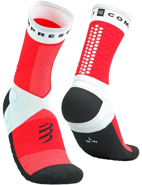 Ultra trail socks v20 calcetines running Rojo (1) - Compressport - FashionsVida