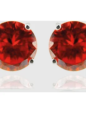 Pendientes áfrica moda de plata de ley 925 con acabados en rodio con circonita rubí - Luxenter - FashionsVida