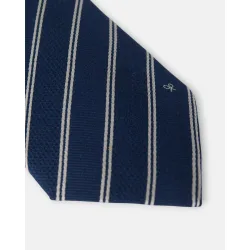 Corbata raya doble raqueta