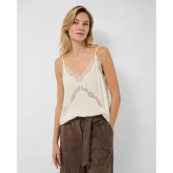 Top de mujer lencero con encaje