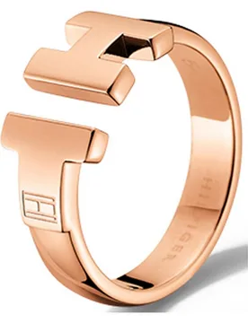Womens 2700862b Ladies Ring - Rose Gold Stainless Steel - Size L - Tommy hilfiger - FashionsVida