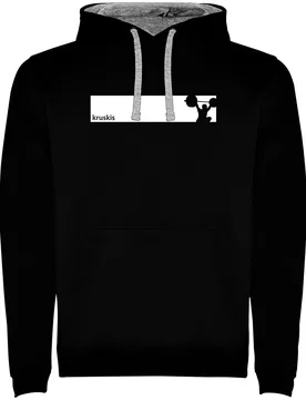 Sweat à Capuche Frame Train Two-colour Black / Grey S - Kruskis - FashionsVida