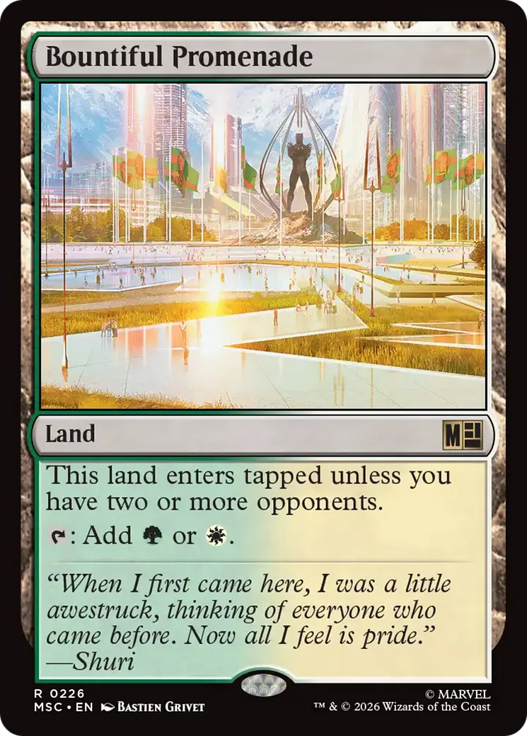 Bountiful Promenade (Surge Foil) Marvel Super Heroes Commander - Magic: The Gathering - FashionsVida