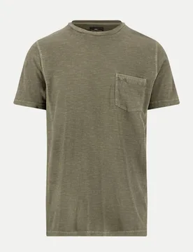T-Shirt, garment dyed, pocket Grün XXL - Fynch-Hatton - FashionsVida
