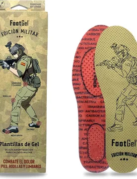 Plantilla de gel unisex Military - FOOTGEL - FashionsVida