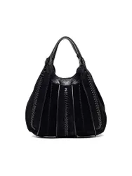 Sac en cuir - Sac Hobo DUA Medium noir
