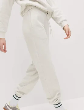 Cotton Rich Cuffed Joggers Grey Marl female - M&S - FashionsVida