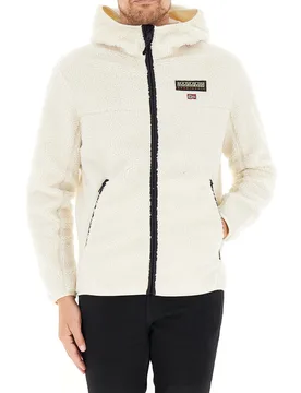 Napapijri Felpa in pile BIANCO M - Napapijri - FashionsVida