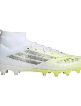 Chaussures De Football F50 Sparkfusion Pro Mid Cut Fg/ag Ftwr White / Iron Met / Hi-Res Yellow EU 40 - Adidas - FashionsVida