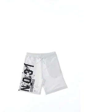 Bermuda in felpa BIANCO 10 - Dsquared2 - FashionsVida