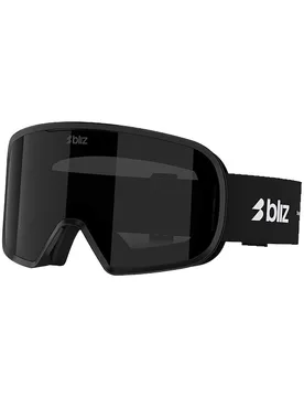 Skibrille G002 Matte Black Smoke aus Wolle schwarz - Bliz - FashionsVida