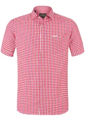 Trachtenhemd Renko3 (rot, Gr. XL) von Classics für Herren, Oberteile, 55% Baumwolle, 45% Polyester
