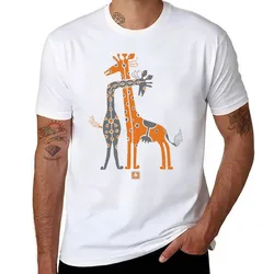 Giraffe friendship T-Shirt anime tshirt man t shirt luxury T-Shirt