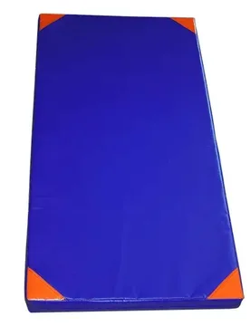 Tapis De Saut En Hauteur Densité 25 Avec Housse Ignifugée Coins Et Poignées Blue 200 x 100 x 10 cm - Softee - FashionsVida