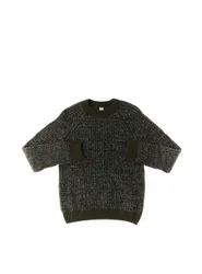 Maglione misto cotone VERDE MILITARE XXL