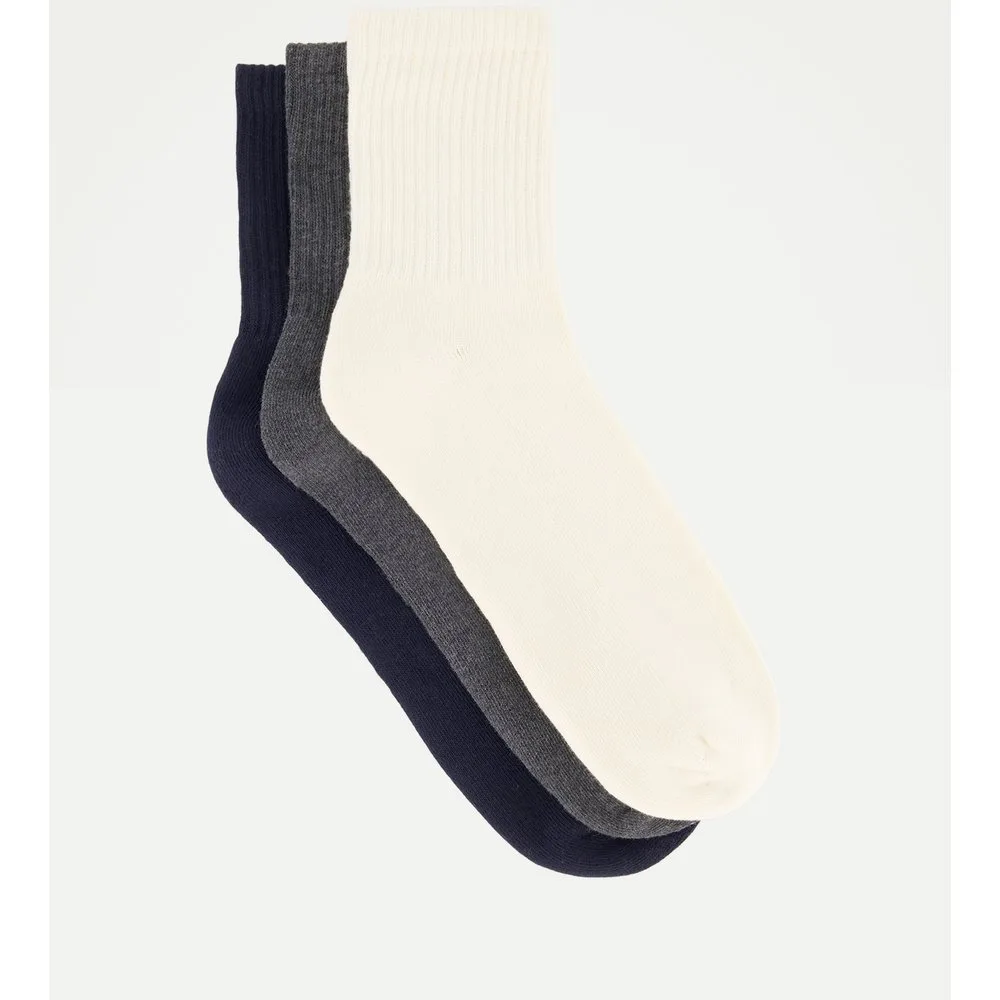 Pack 3 calcetines cortos lisos hombre - Dustin - FashionsVida