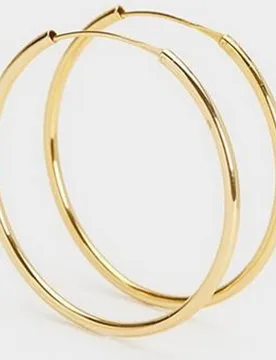 Pendientes de aro de plata de ley - Parfois - FashionsVida