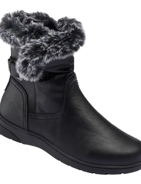 Winterstiefel mit Leder"Tatjana" schwarz 37 Damen - wonderwalk - FashionsVida