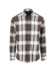 Camisa de franela corte regular verde XXXL