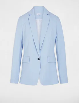 Blazer de mujer entallada con estampado de rayas - Morgan - FashionsVida