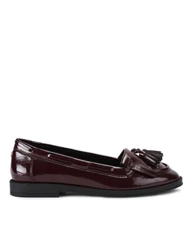 Women's 'Ambra' Patent Flats in Wine Size: 3 - Wine - Size: 3 - Carvela - FashionsVida