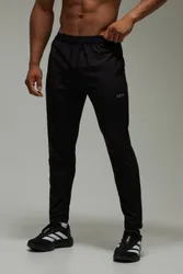 Herren Herren Aktiv Lauf Reflektierende Konisch Zulaufende Jogginghose Black Größe Small