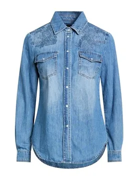 Camisa vaquera Mujer Azul marino 36,38,40,42,44 Mujer - Oltre - FashionsVida