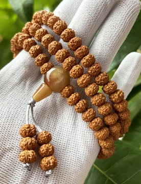 Indonesian 108 Small Rudraksha for Men, Buddhist Prayer Beads, Bodhi Seeds, Decorative Necklace and Bracelet - Aliexpress - FashionsVida