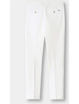 Pantalón de hombre de lana elástica kensington fit slim - Hackett - FashionsVida