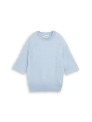 Knit coy hortleeve weater female