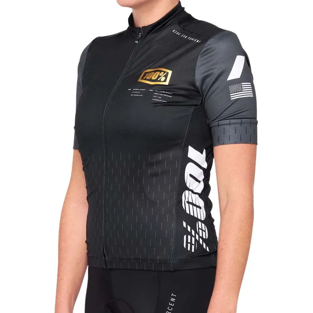 Maglia A Maniche Corte Exceeda Black / Charcoal - 100percent - FashionsVida