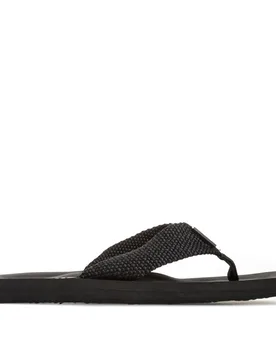 Womens Adios Flip Flops In Black Textile - Size Uk 5 - Rocket Dog - FashionsVida