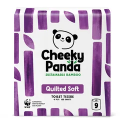 Luxury Quilted Bamboo Toilet Tissue - 9 Rolls