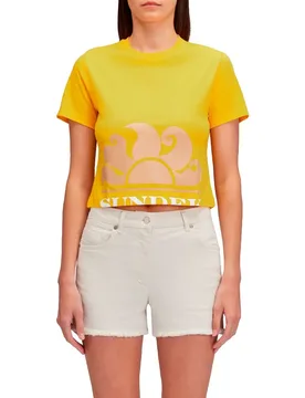 T-shirt à Manches Courtes Cropped Maracuja 01 L - Sundek - FashionsVida
