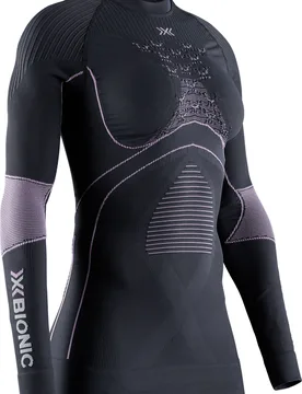 Technisches T-Shirt mit langen ärmeln Energy Accumulator 4.0 Shirt LG SL W Charcoal/Magnolia für Damen Größe M Grau - X-BIONIC - FashionsVida