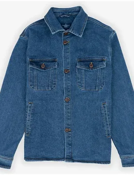 Sobrecamisa de hombre relaxed lisa - Makarthy - FashionsVida
