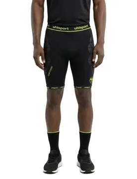 Leggings Courts Bionikframe Unpadded Black / Fluo Yellow 2XL - Uhlsport - FashionsVida