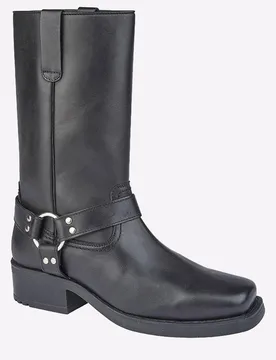 High Harley Western Boots Mens - Black - Size Uk 8 - Woodland - FashionsVida