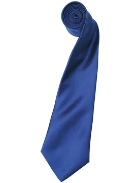 Unisex Adult Colours Satin Tie (Marine Blue) - One Size - Premier - FashionsVida
