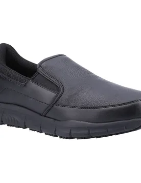 Mens Nampa Groton Occupational Safety Shoes - Black - Size Uk 10 - Skechers - FashionsVida